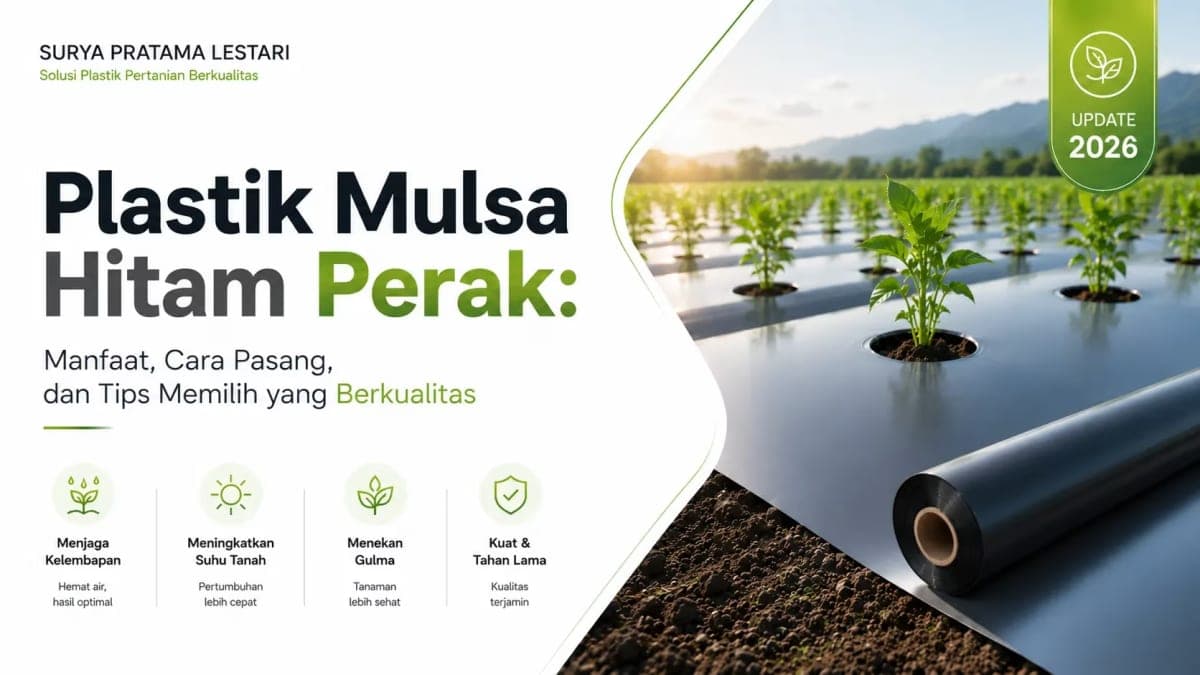 Plastik Mulsa Hitam Perak: Manfaat, Cara Pasang & Tips Memilih